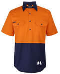 HIVIS CLOSE FRONT 150G WORK SHIRT - TRADIES