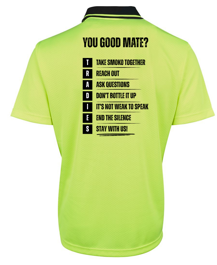 Hivis Polo short sleeve - TRADIES