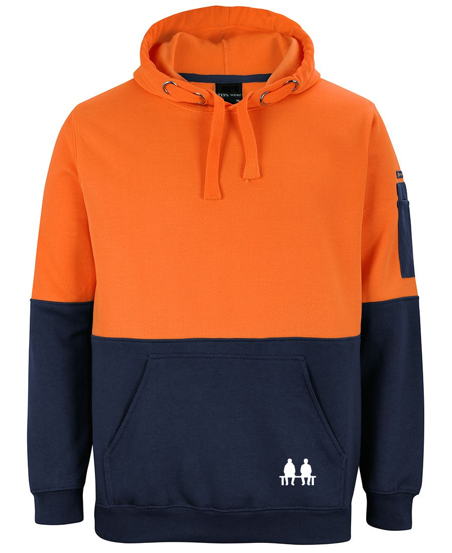 HI VIS PULL OVER HOODIE - TRADIES