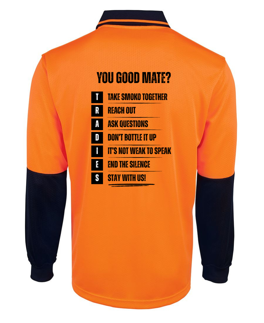 Hivis long sleeve Polo - TRADIES