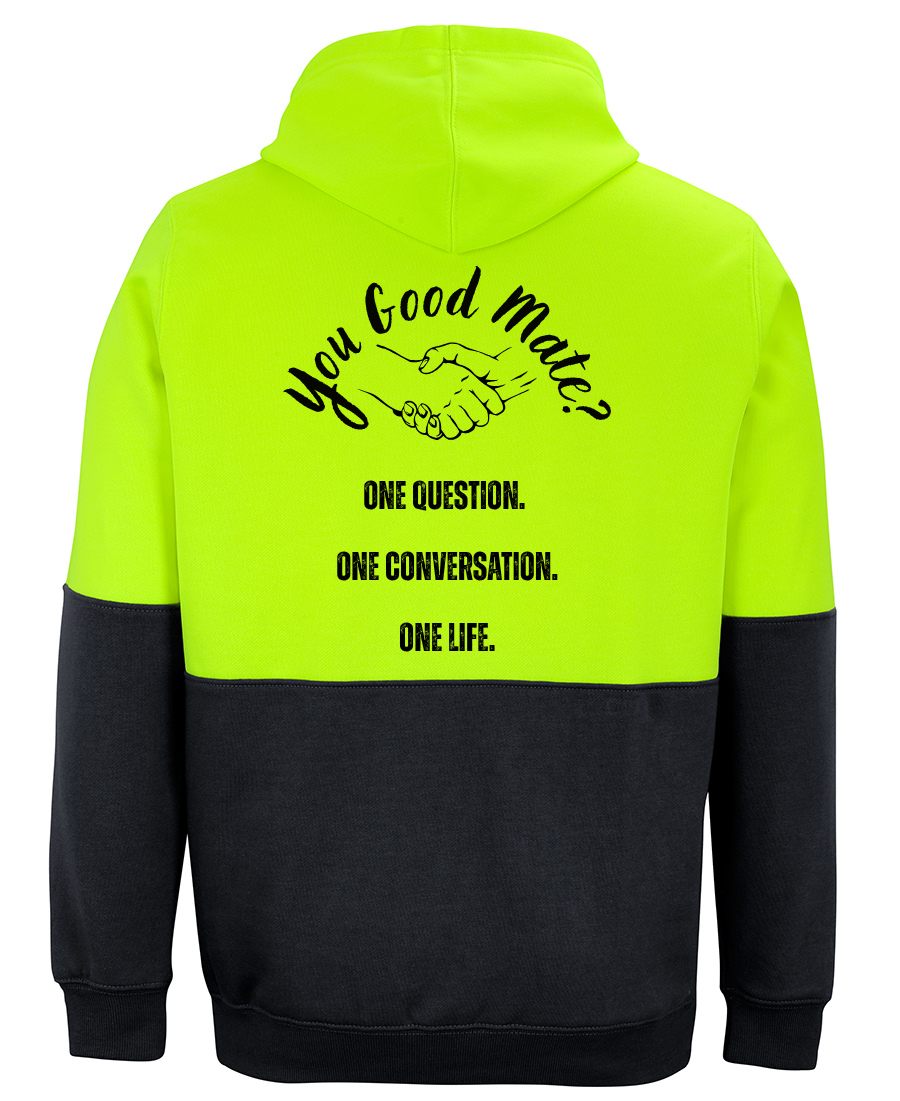 HI VIS PULL OVER HOODIE - One Life