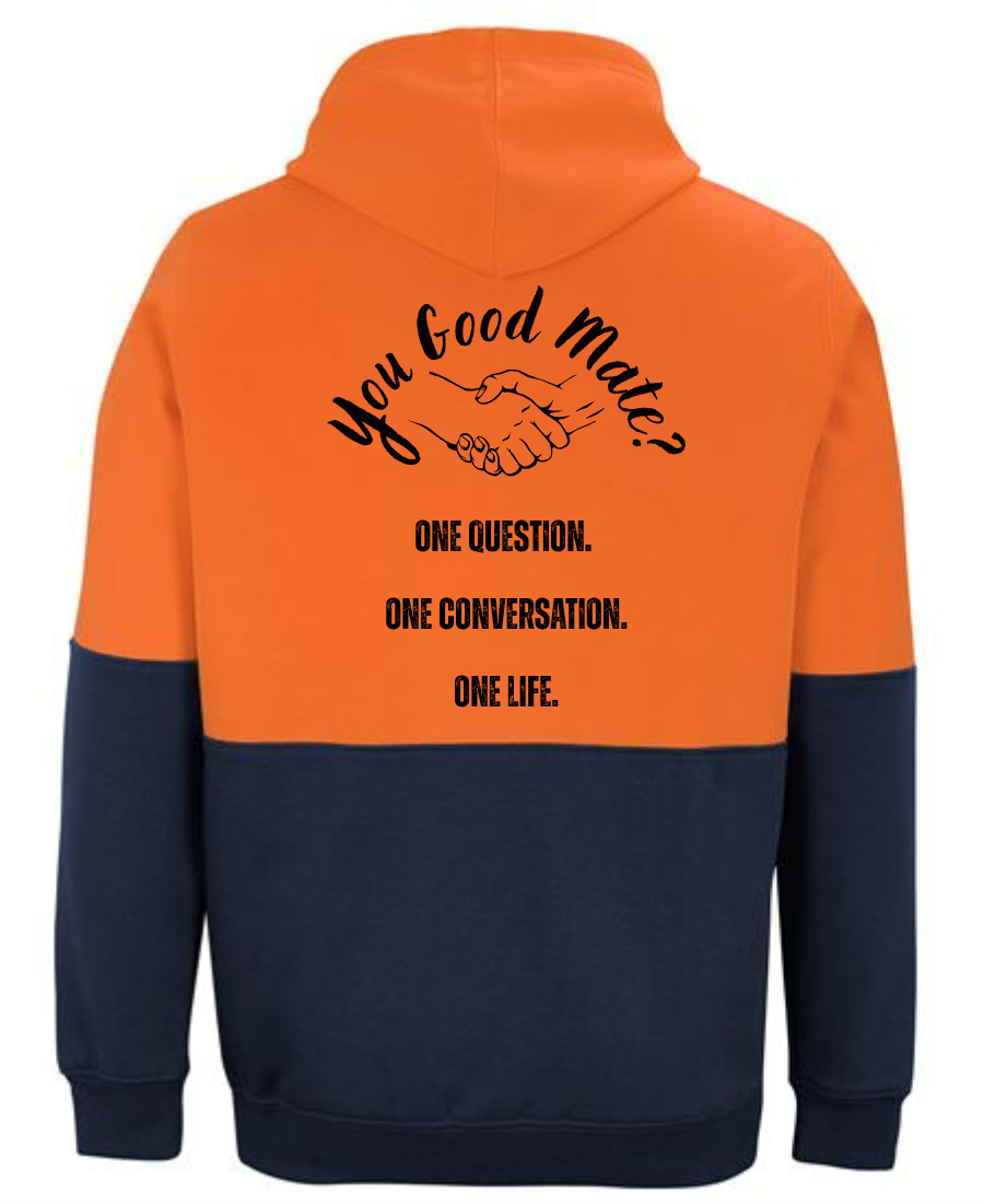 HI VIS PULL OVER HOODIE - One Life