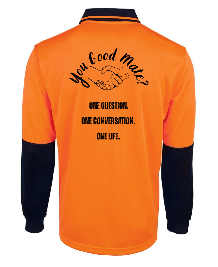 Hivis long sleeve Polo - One Life