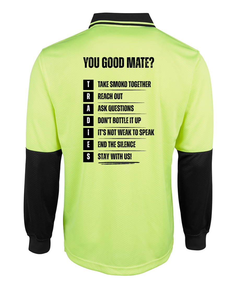 Hivis long sleeve Polo - TRADIES