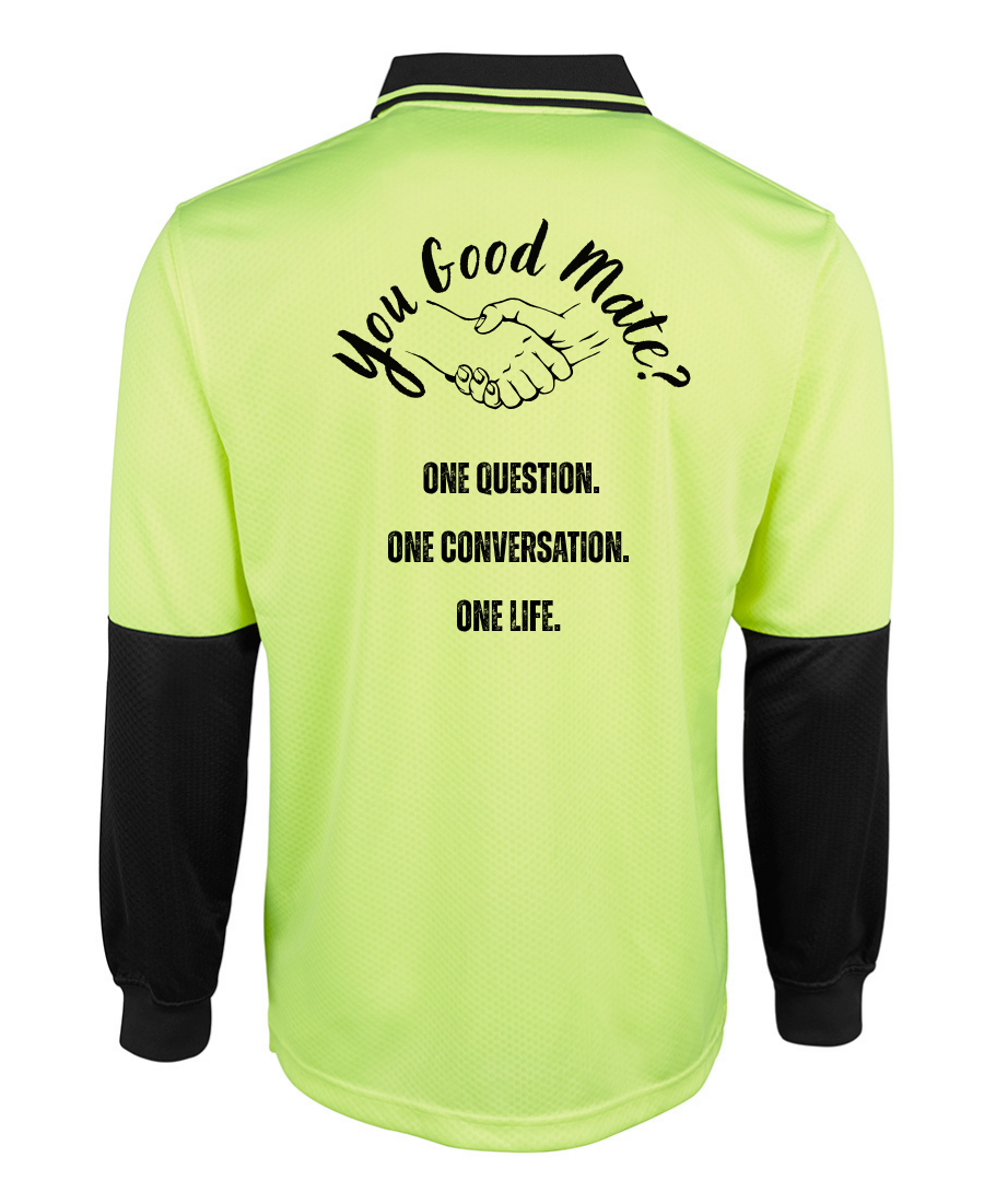 Hivis long sleeve Polo - One Life