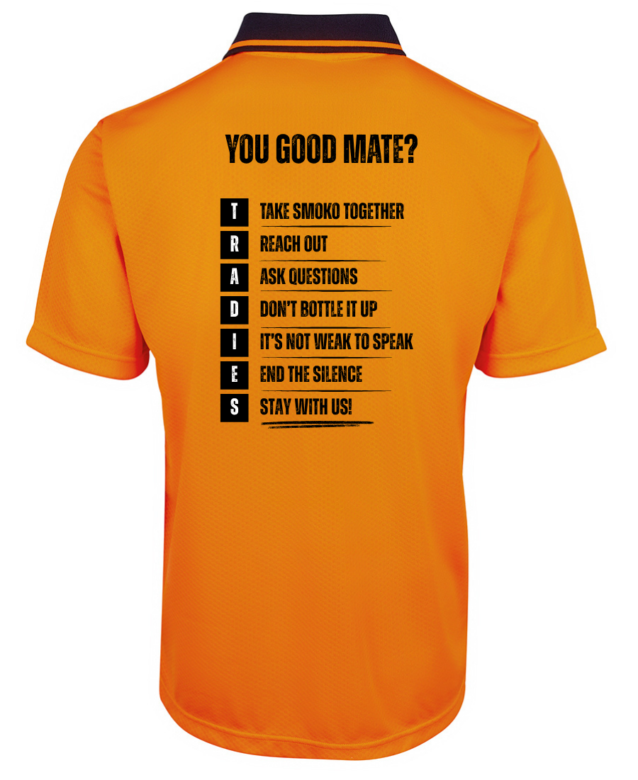 Hivis Polo short sleeve - TRADIES