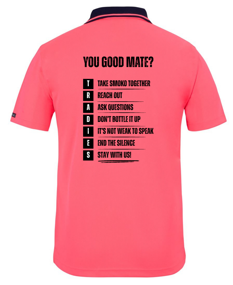 Hivis Polo short sleeve - TRADIES